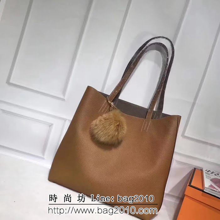 愛馬仕Hermes 原版牛皮 雙面購物袋 0AM1594